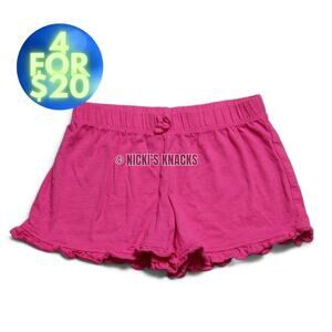 4/$20 - Carters Girls Pink Ruffled Lightweight Pull-On Shorts Size 8